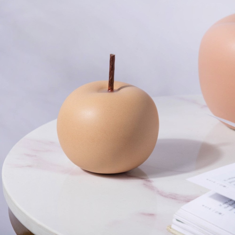 Apple Ceramic Decor Small Brown