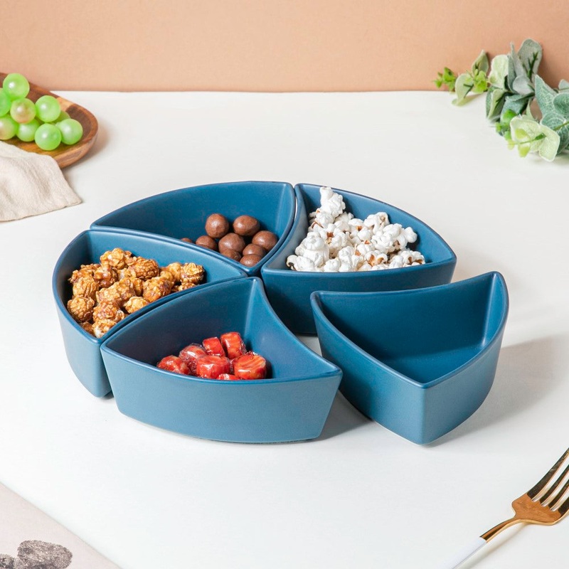 Dry Fruit Bowl Blue Set Of 5 200 ml