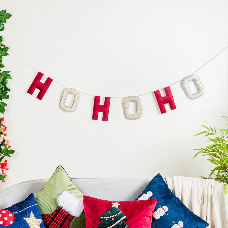 HOHOHO Christmas Bunting 98 Inch