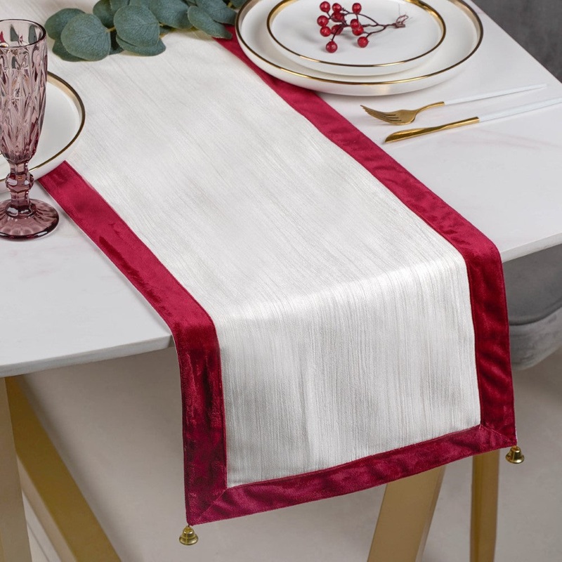 Holiday Bells Table Runner Off White 72 X 13 Inch