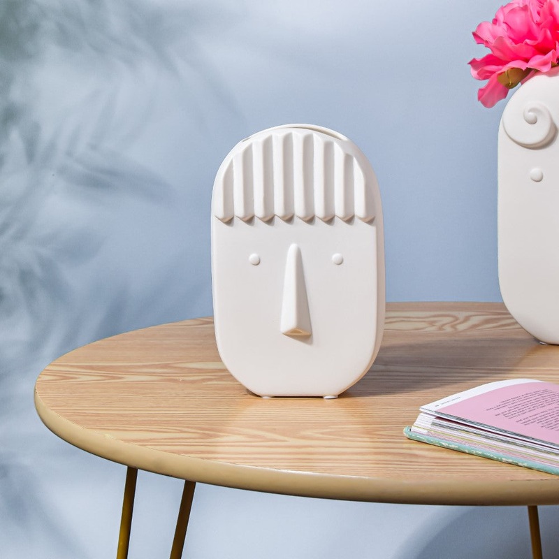 Nordic Ceramic Face Vase Medium