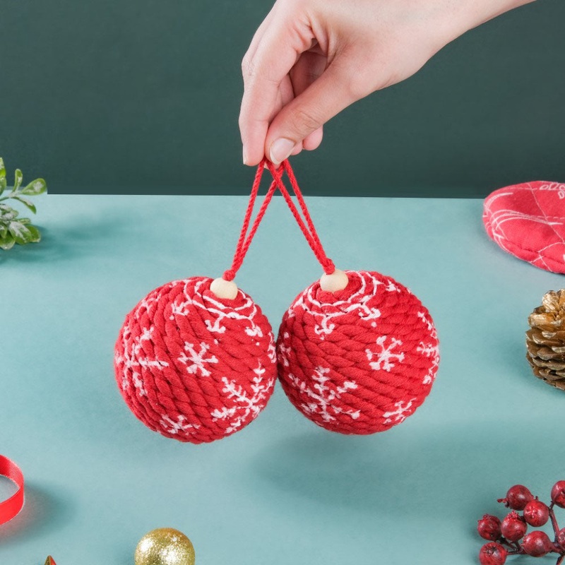 Snowflake Christmas Bauble Set Of 2