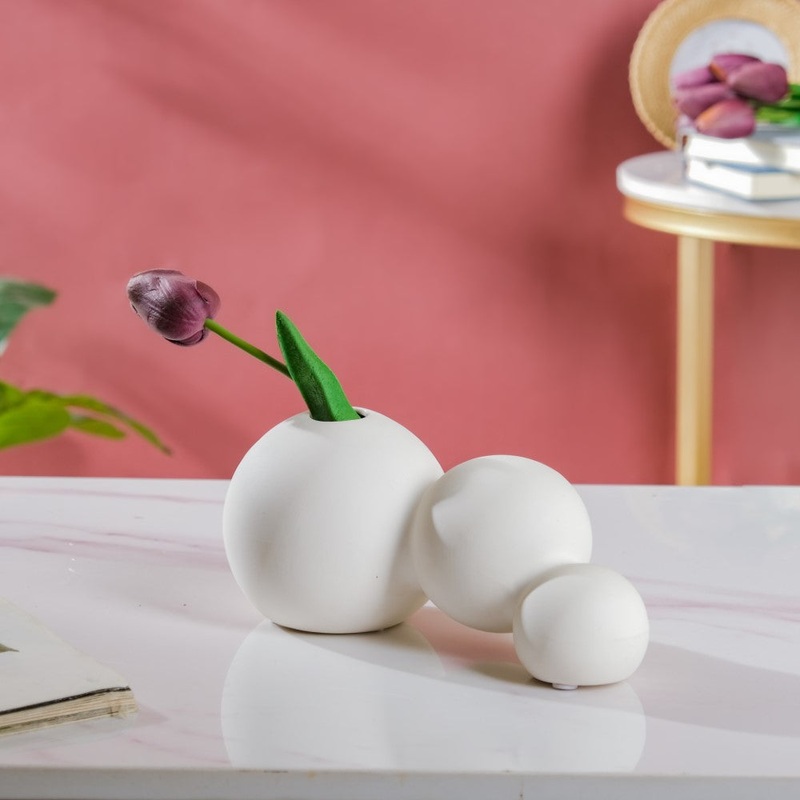 Tabletop Bubble Bud Ceramic Vase