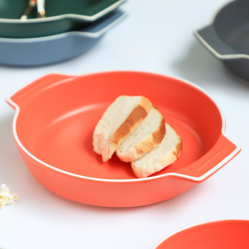 Ceramic Baking Pot Orange Large 700ml