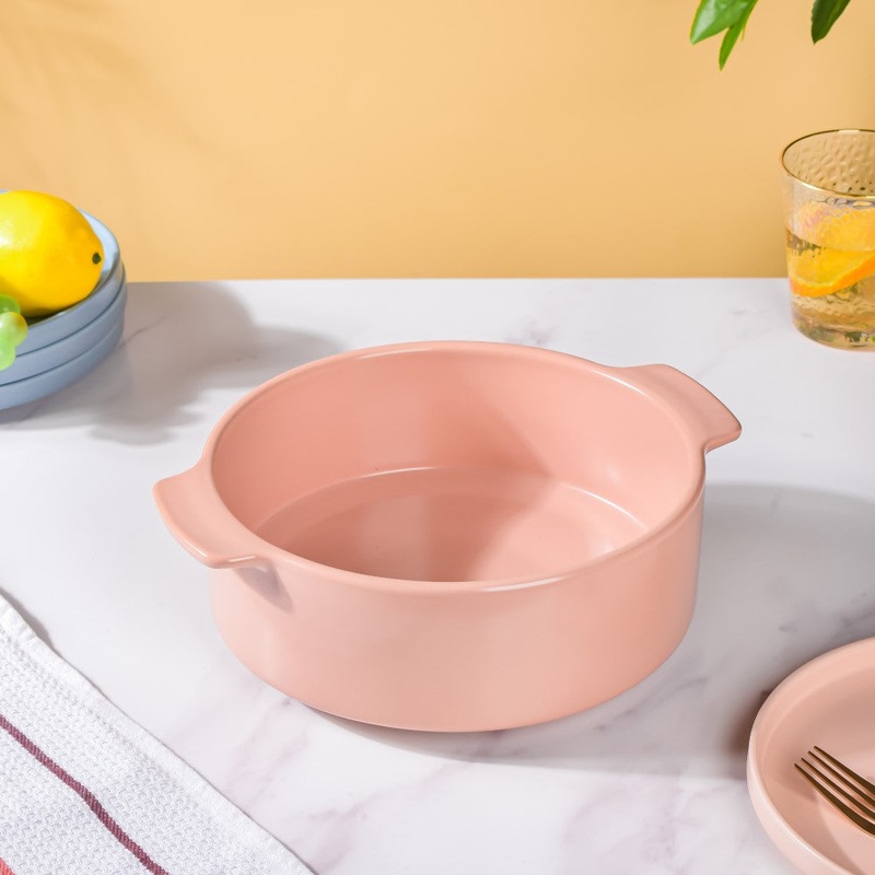 Ceramic Casserole Pots Pink 2 L