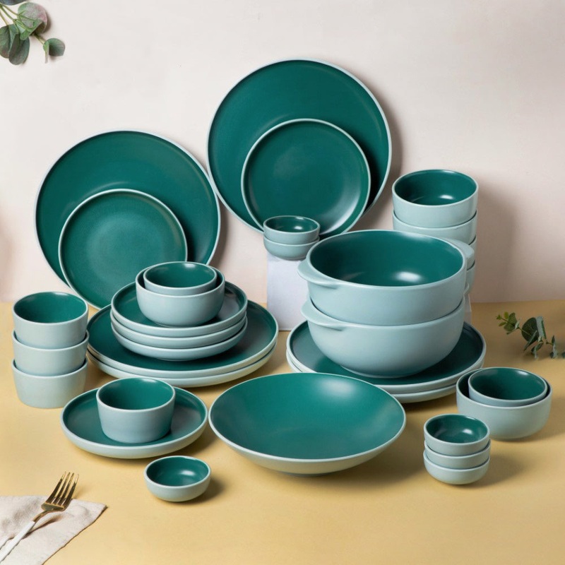 Zoella Green 33 Piece Dinner Set For 6