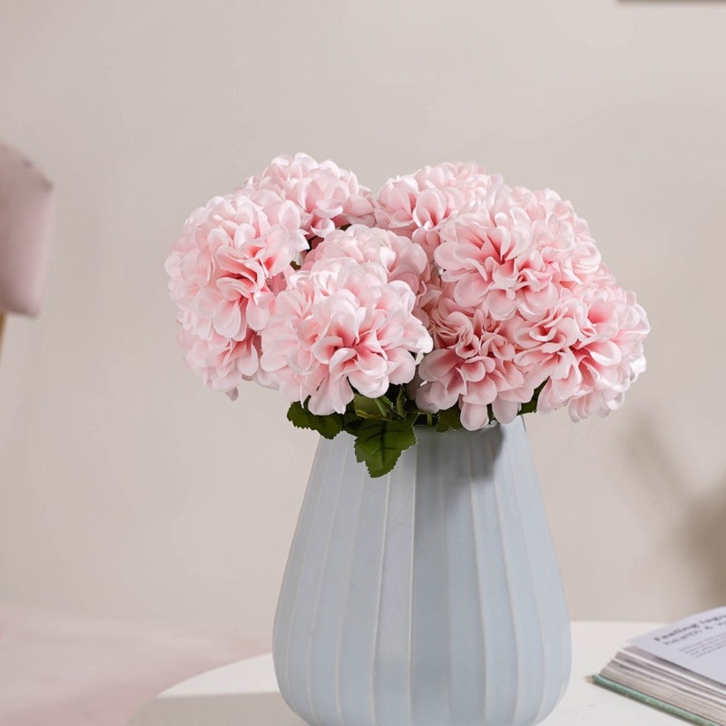 Artificial Chrysanthemum Bouquet Pink Set Of 2