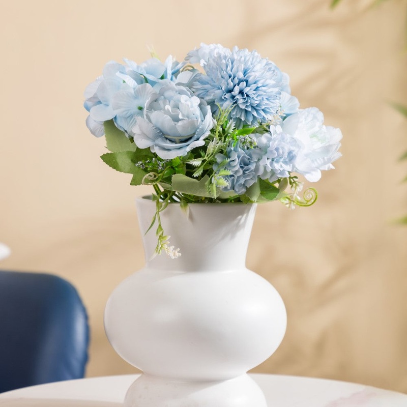 Artificial Flower Bunch Peony Blue