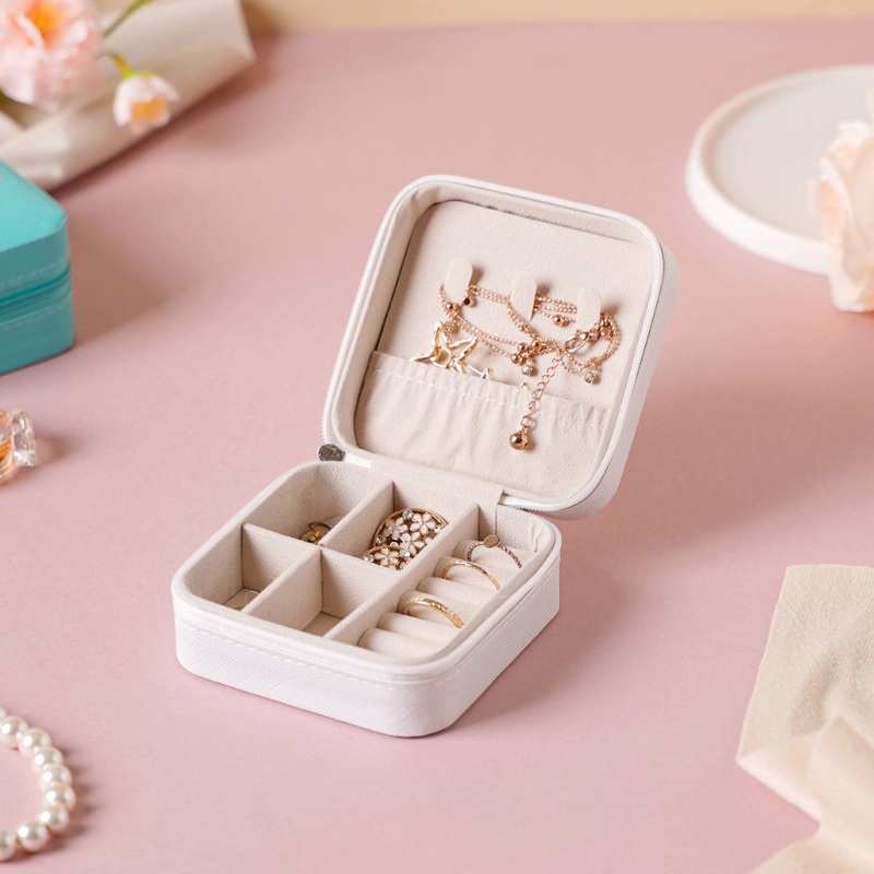 Mini Jewellery Storage Box White