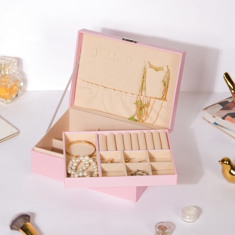 Portable Jewellery Organiser Pink