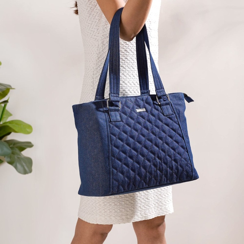 Quilted Denim Handbag