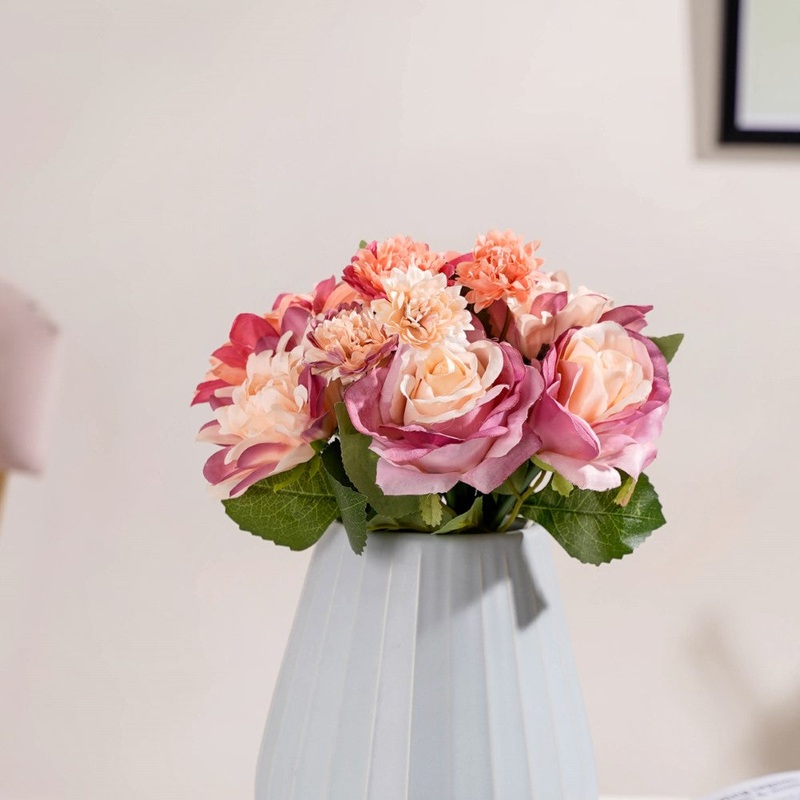 Rose Bouquet Peach And Purple
