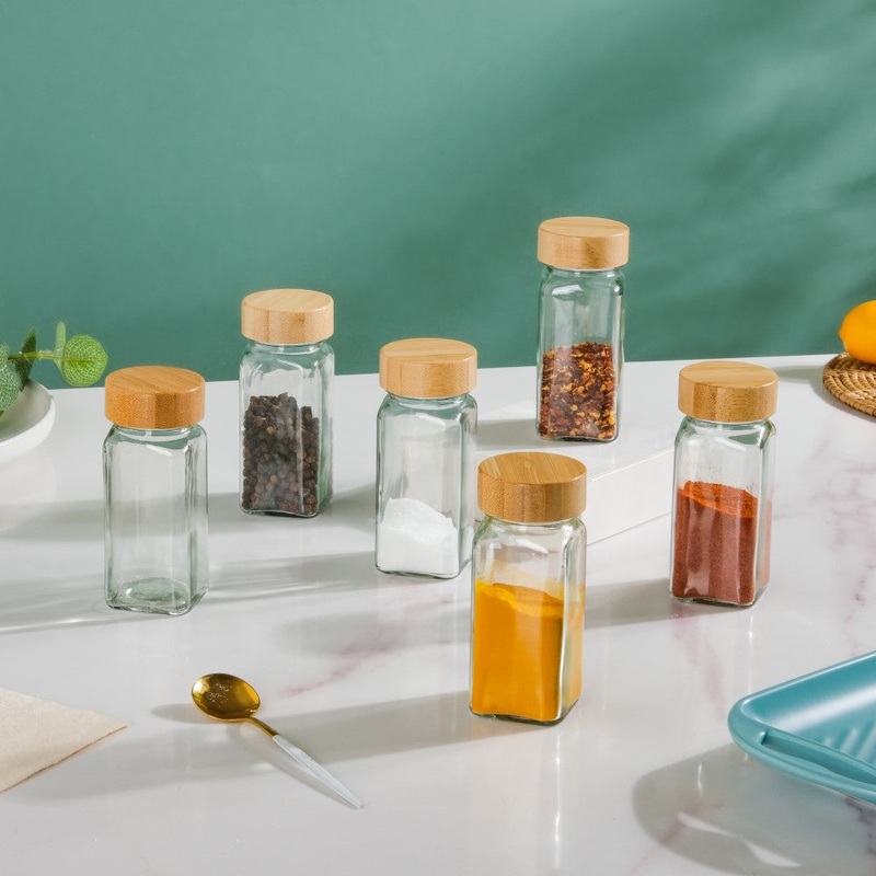 Seasoning Jars With Lid Set Of 6 100ml