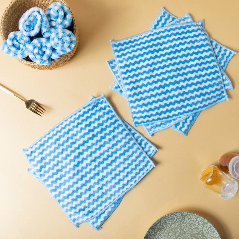Soft Duster Cloth Blue Set Of 10
