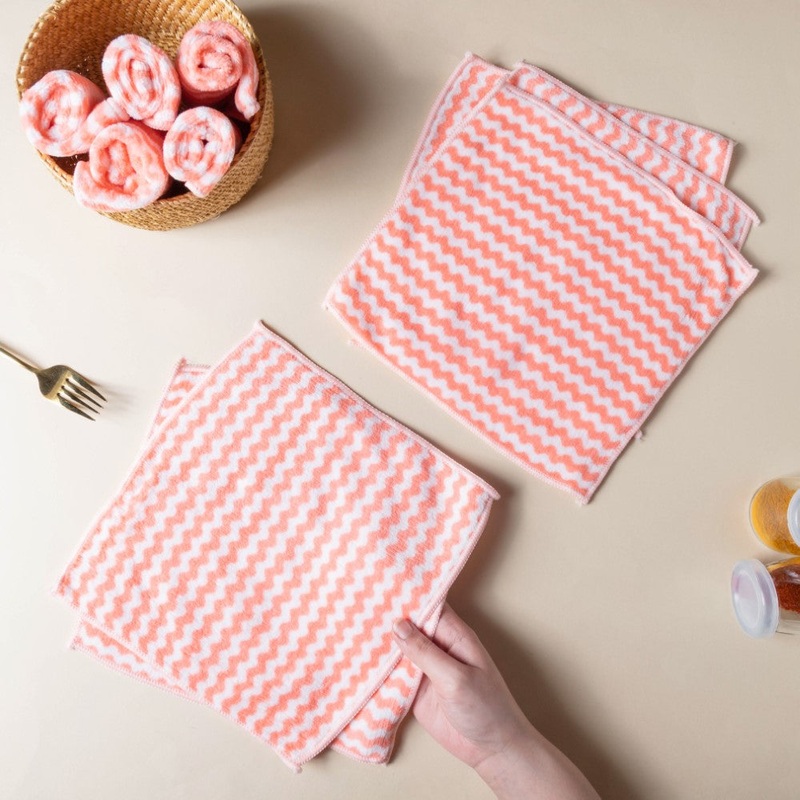 Soft Duster Cloth Peach Set Of 10