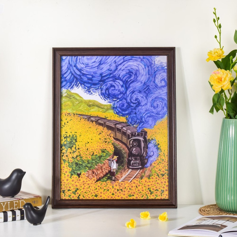 Van Gogh Printed Framed Wall Art 18x13 Inch