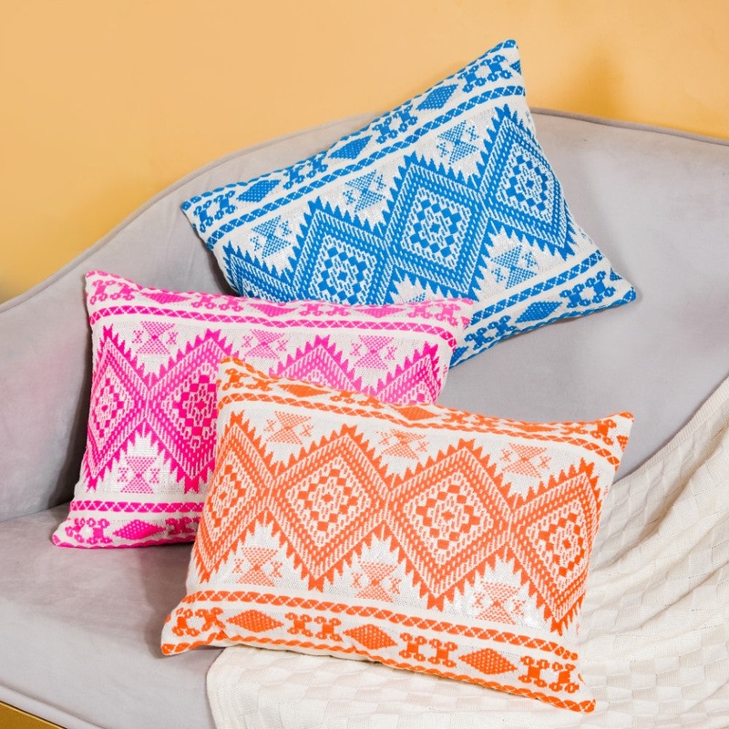Colour Pop Boho Woven Cushion Cover Set Of 3