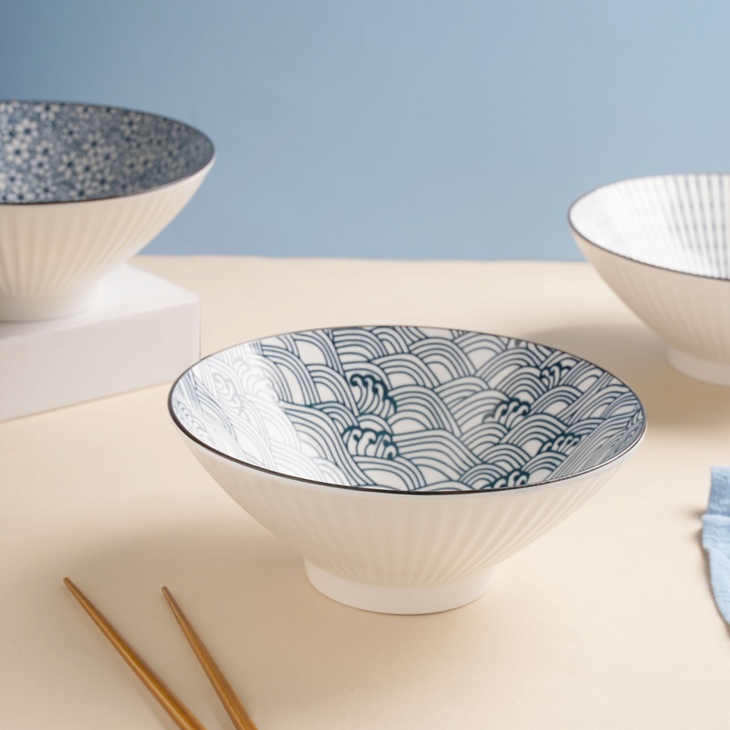 Meraki Ramen Bowl Scallop Patterns 700 ml