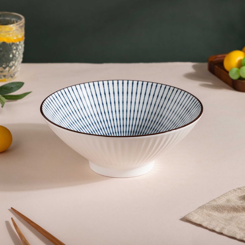 Meraki Striped Ramen Bowl 700 ml