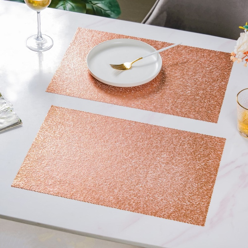 Mesh Table Mats Bronze Set Of 6 17x11 Inch
