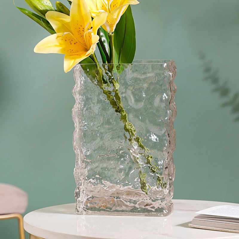 Waterfall Glass Flower Vase