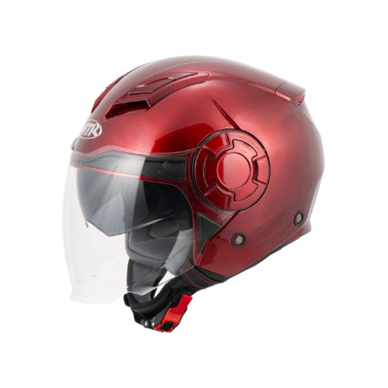 MTR Motorradhelm Demi-Jet 5 Evo Burgund L