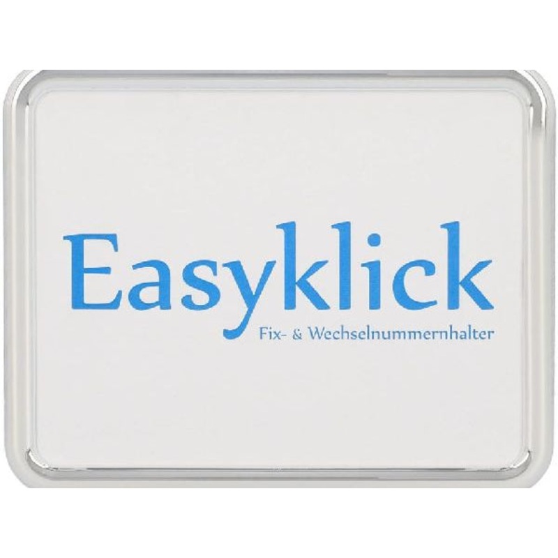 Easyklick Kennzeichenhalter Bike Nummerrahmen chrom