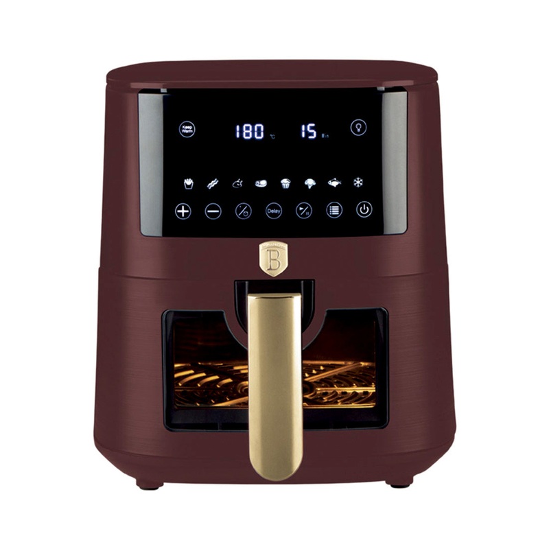 Berlinger Haus Kchenmaschine Haus Heissluftfritteuse 8L matt bordeaux Leonardo Collection