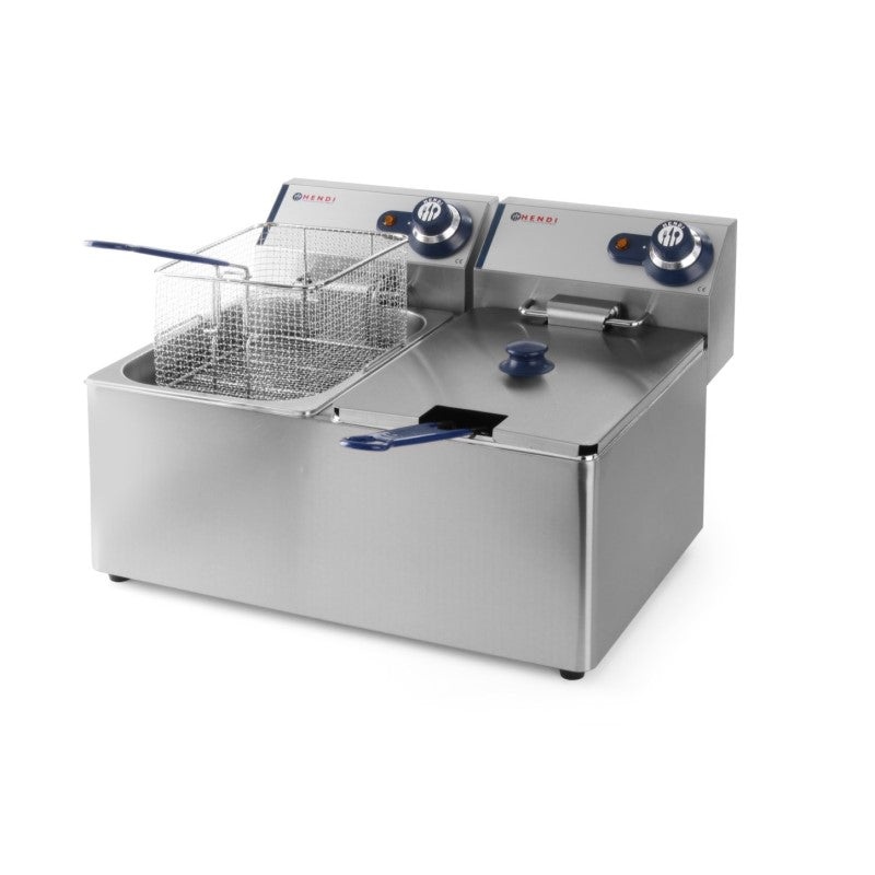 HENDI Fritteuse Blue Line 2x8L, 2x3500W, 230V