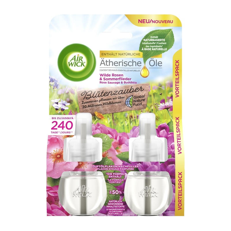 Air Wick Lufterfrischer Duftlflakon Nachfller Rose & Lotusblte 2x19ml