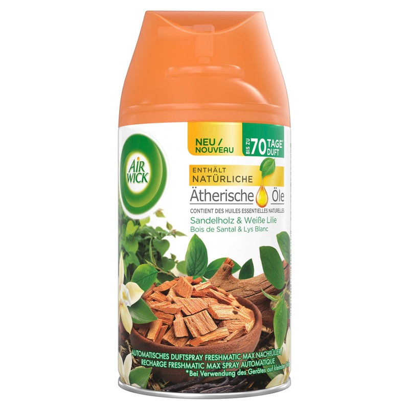 Air Wick Lufterfrischer Freshmatic Max Sandelholz Weie Lilie Nachfller 250ml