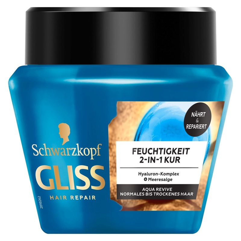 GLISS KUR Haarpflege 2-in-1 Kur Feuchtigkeit Aqua Revive 300ml