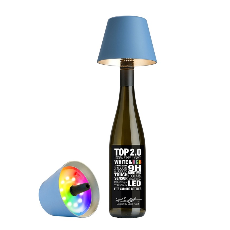 Sompex Tischlampe Top 2.0 blau