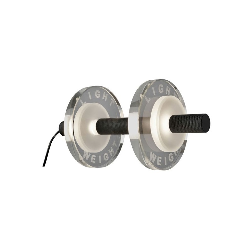 Sompex Tischlampe LIGHT WEIGHT, Schwarz, Hanteloptik, 12W LED, : 18 cm