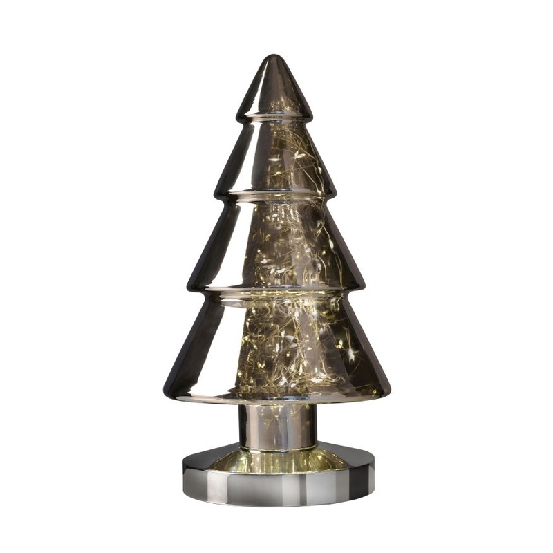 Sompex Weihnachtsbeleuchtung WINTERLIGHT, Chrom, Tannenbaum, LED, Hhe: 34 cm
