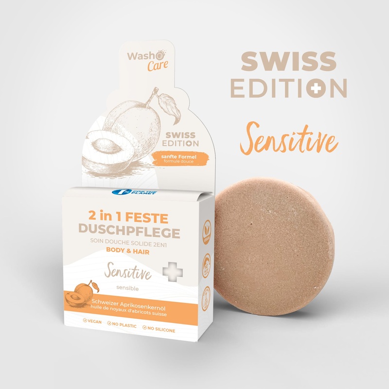 Washo Duschpflege 2in1 Body & Hair Sensitive - Swiss Made