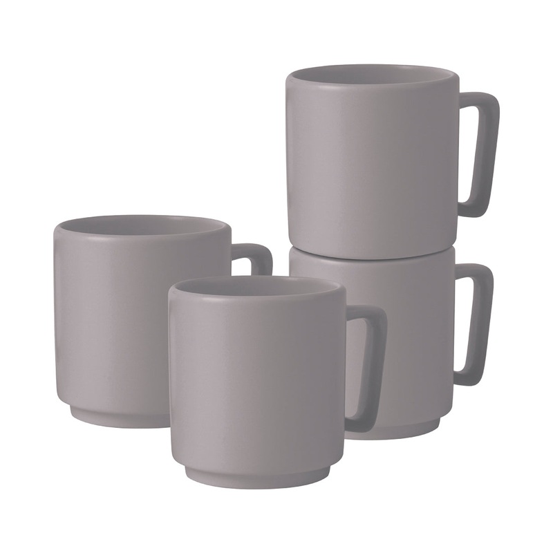 Berlinger Haus Kchenbedarf Haus Sahara Tassenset 4 Stk. 300ml matt taupe