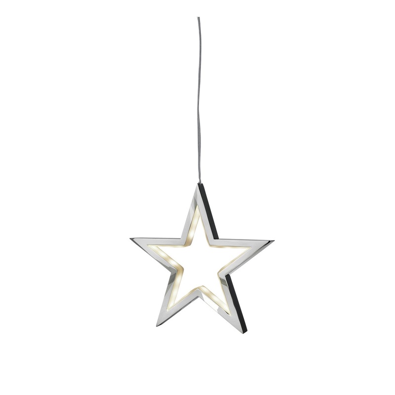 Sompex Weihnachtsbeleuchtung LED Stern LUCY 18cm chrom