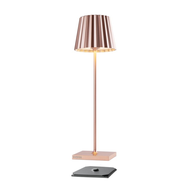 Sompex Tischlampe TROLL 2.0 Rosegold, 38cm