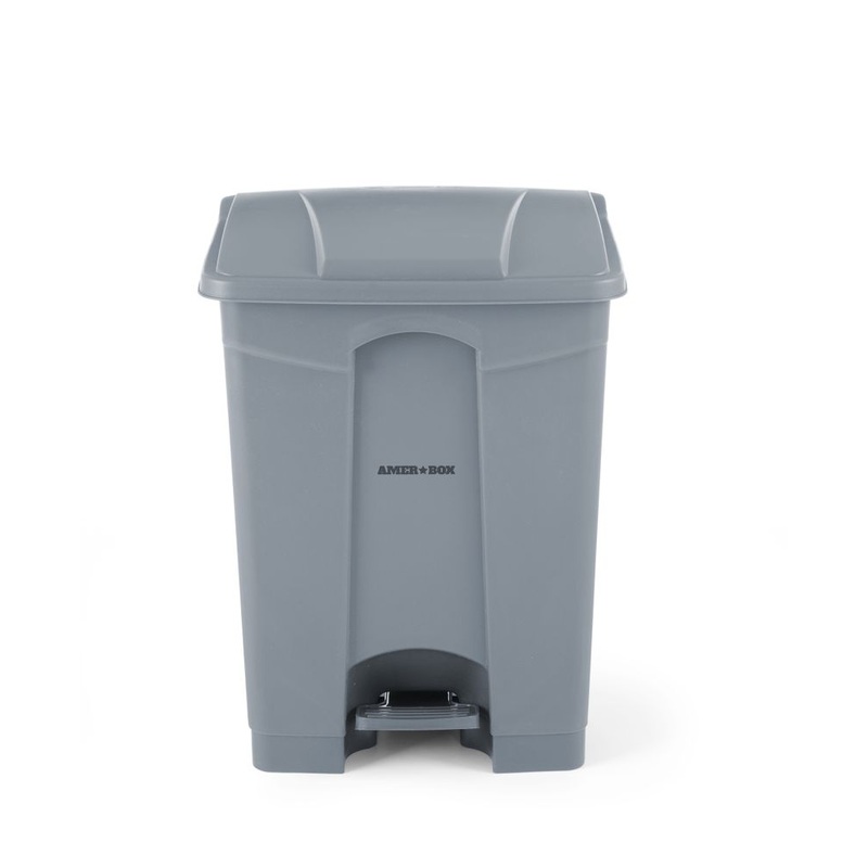 HENDI Abfalleimer AmerBox Tret- 87L Hellgrau