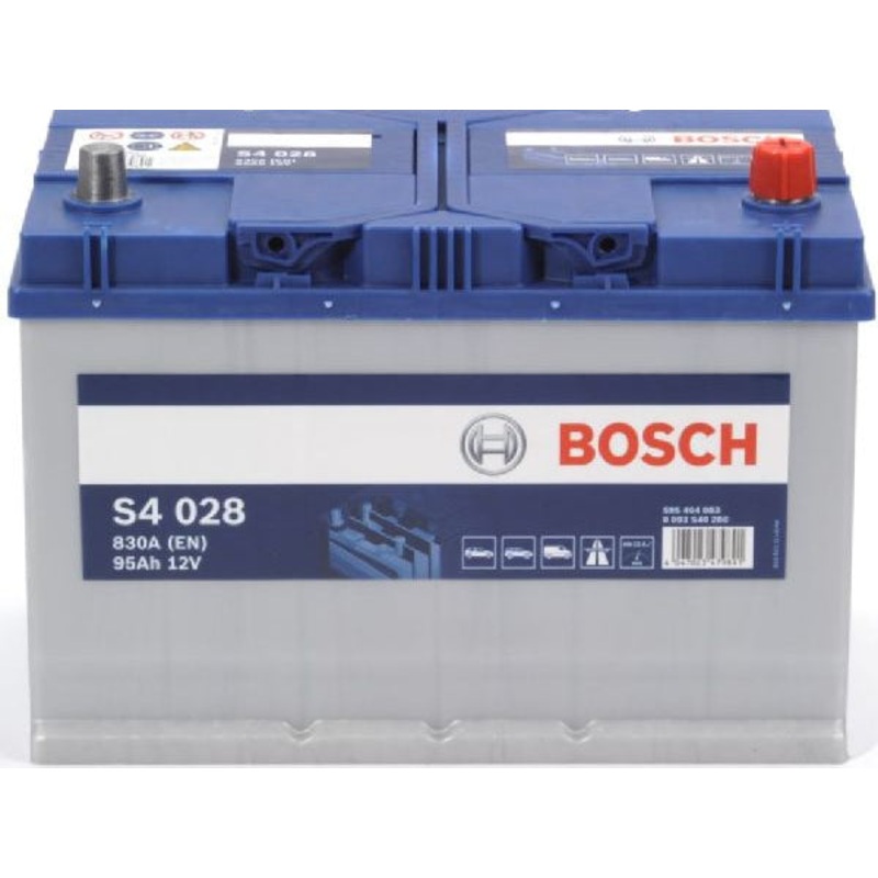 BOSCH Fahrzeugbatterie Starterbatterie Bosch 12V/95Ah/830A LxBxH 306x173x225mm/S:0