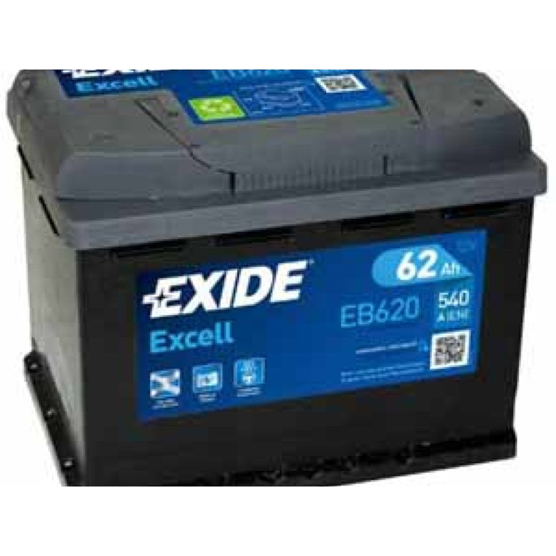 Exide Fahrzeugbatterie Excell 12V/62Ah/540A LxBxH 242x175x190mm/B13/S:0