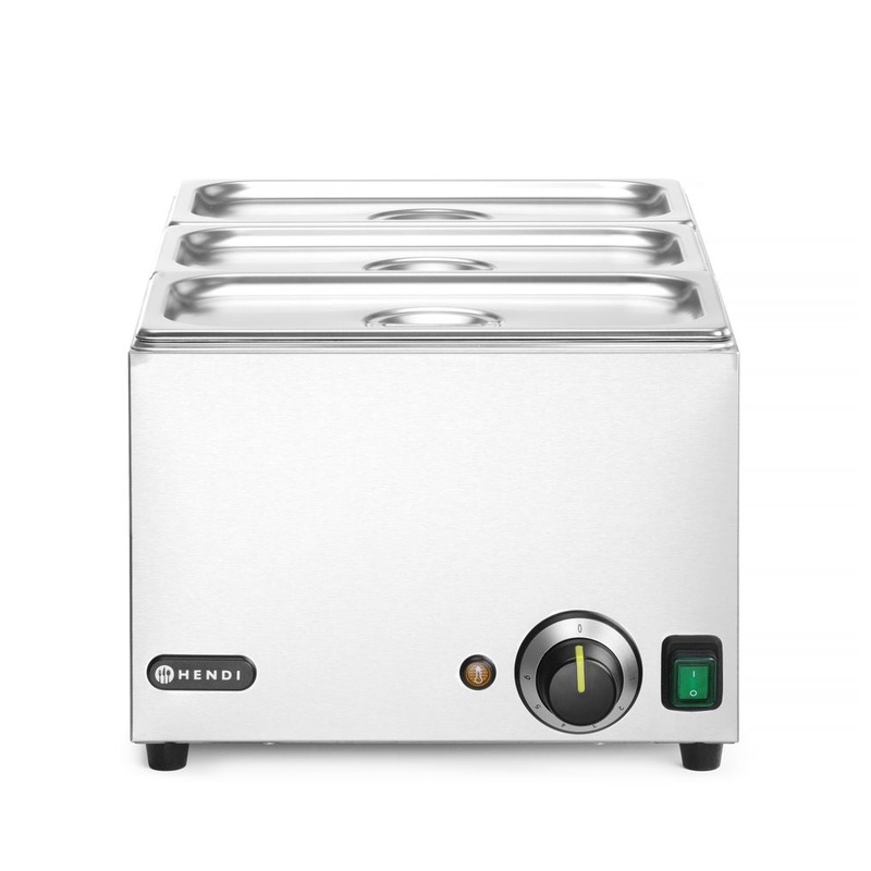 HENDI Bain-Marie Set: Ranger + 3x GN 1/3 Beh 230V/1000W