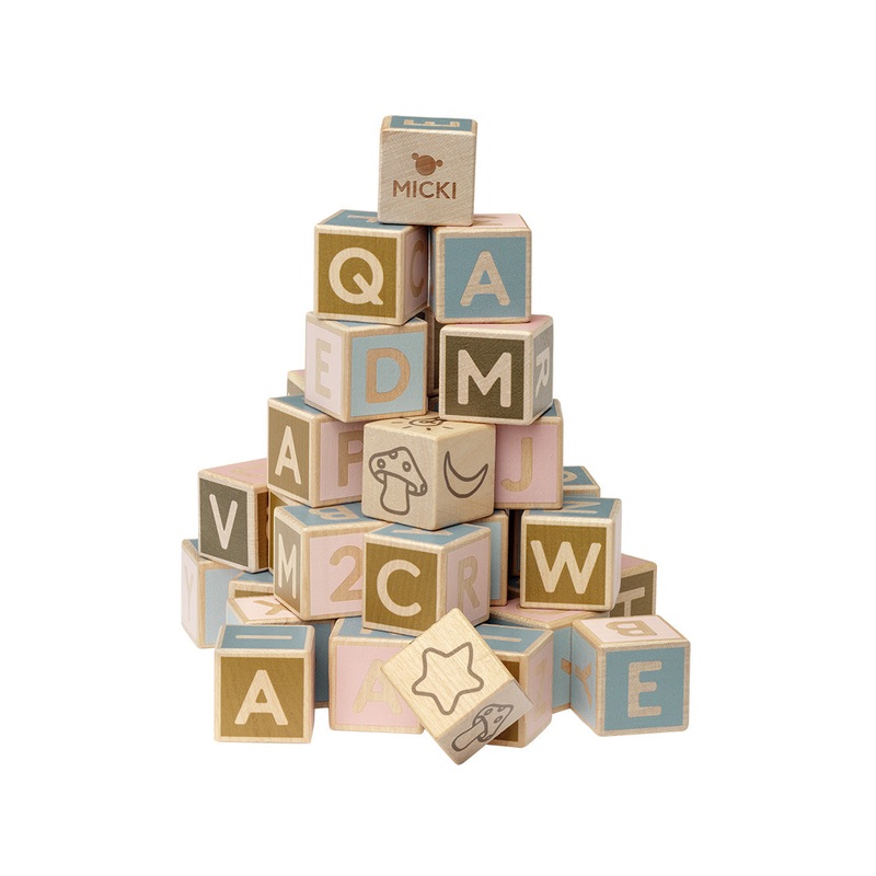 MICKI Kinder Buchstabenkltze 36 Stk.
