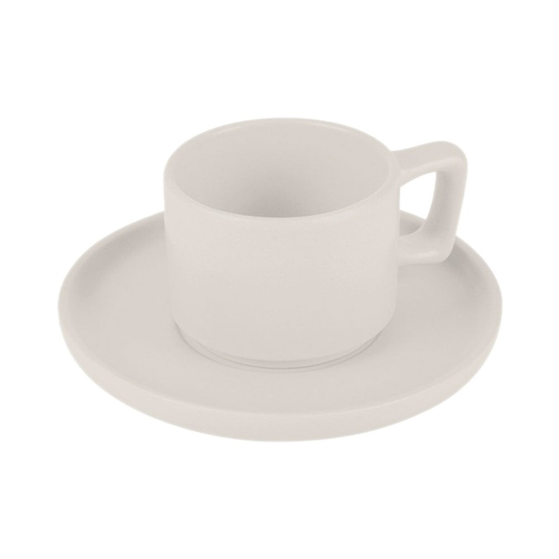 Berlinger Haus Kchenbedarf Haus Espressotassenset 4 Stk. 100ml matt cream Sahara Collection