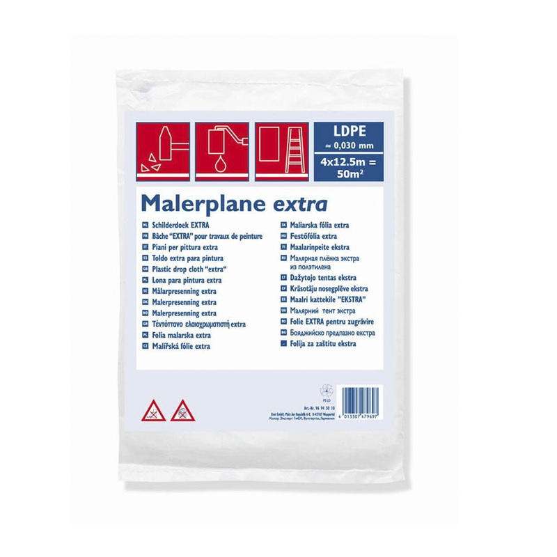 Color Expert Zubehr Baubedarf Bauplane LDPE 4x12.5m