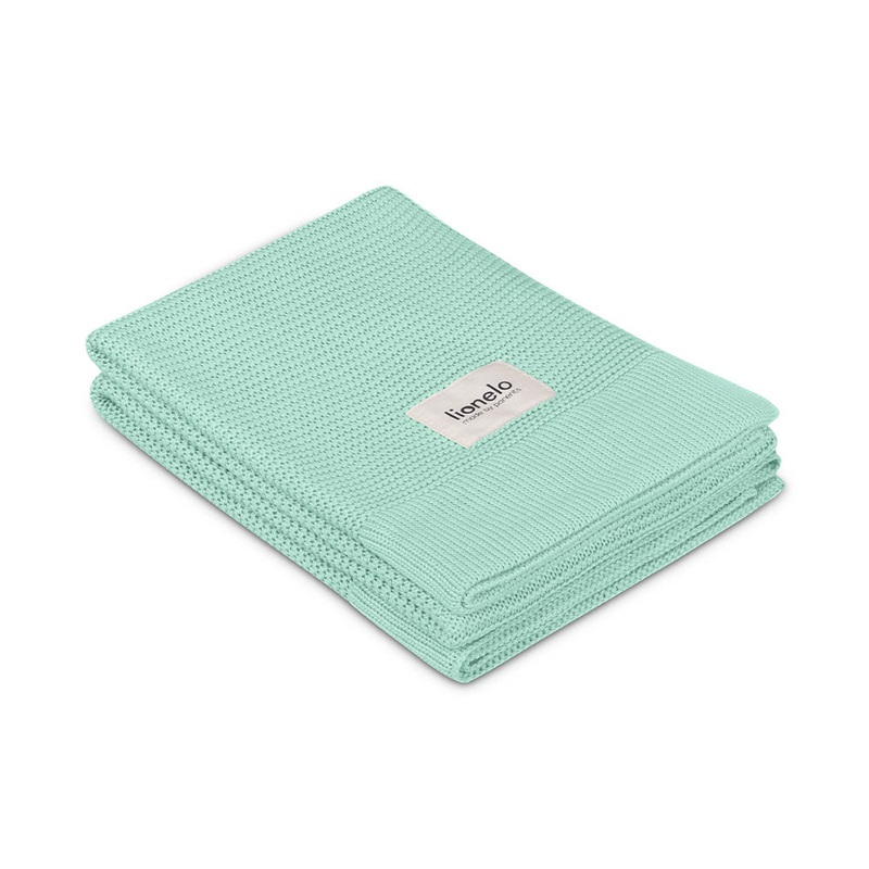 Lionelo Zubehr Haushalt Bambusdecke 75x100cm Blanket Green Mint