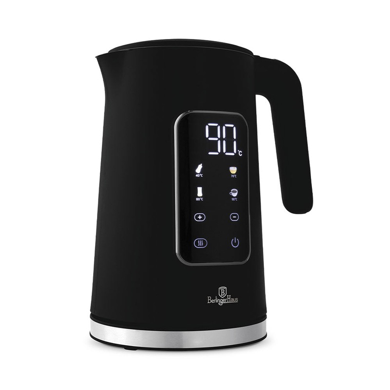 Berlinger Haus Kchenbedarf Haus Wasserkocher mit Digitalanzeige Black Vantage Collection