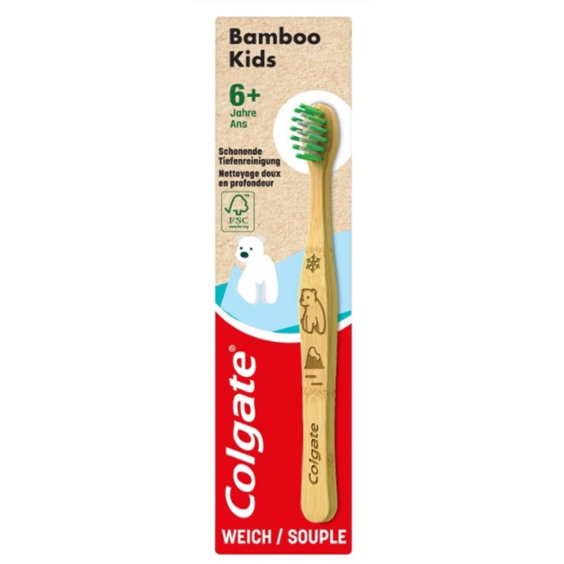 Colgate Zahnbrste bamboo Kids 6+ Jahre