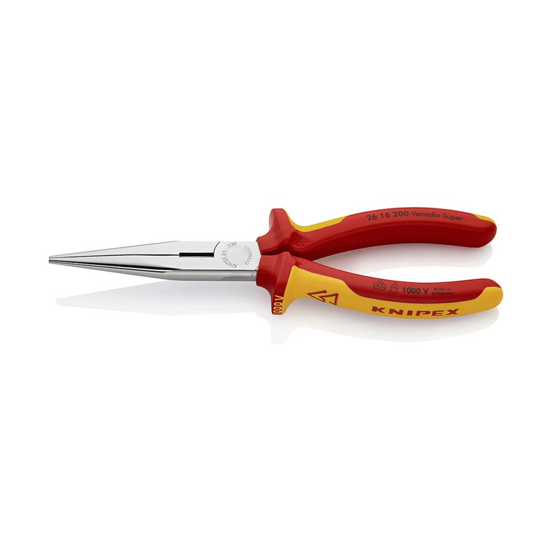 KNIPEX Zubehr Werkstatt Flachrundzange mit Schneide VDE 200mm